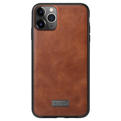 SULADA กันกระแทก TPU + เคสหนังแฮนด์เมด, For iPhone 11 Pro, For iPhone 11, For iPhone 11 Pro Max
