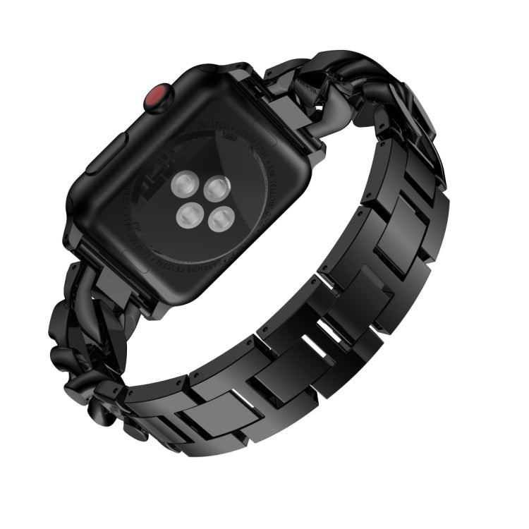 สายนาฬิกาโลหะผสมเพชรยีนส์แถวเดียว, For Apple Watch Series 8&7 41mm / SE 2&6&SE&5&4 40mm / 3&2&1 38mm, For Apple Watch Series 8&7 45mm / SE 2&6&SE&5&4 44mm / 3&2&1 42mm