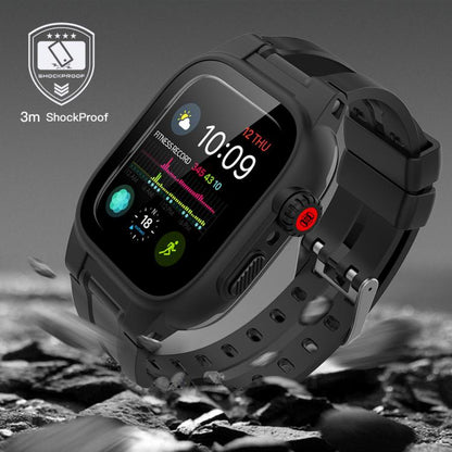 RedPepper IP68 ตัวป้องกันหน้าจอกันน้ำ + สายนาฬิกา + เคส, For Apple Watch Series 6 / 5 / 4 / Watch SE 44mm