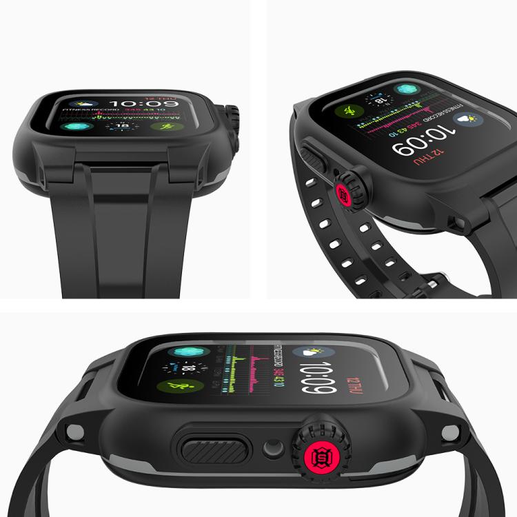 RedPepper IP68 ตัวป้องกันหน้าจอกันน้ำ + สายนาฬิกา + เคส, For Apple Watch Series 6 / 5 / 4 / Watch SE 44mm
