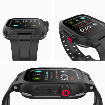 RedPepper IP68 ตัวป้องกันหน้าจอกันน้ำ + สายนาฬิกา + เคส, For Apple Watch Series 6 / 5 / 4 / Watch SE 44mm