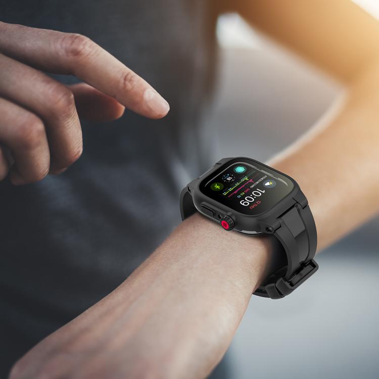 RedPepper IP68 ตัวป้องกันหน้าจอกันน้ำ + สายนาฬิกา + เคส, For Apple Watch Series 6 / 5 / 4 / Watch SE 44mm