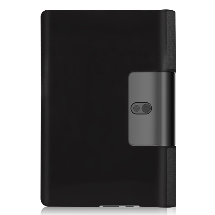 ซองหนังพลิกแนวนอนพื้นผิว Custer พร้อมตัวยึดสองพับ, For Lenovo Yoga Smart Tab