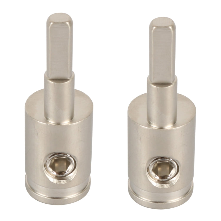 A5678 2 ชิ้นรถยนต์ขนาดเล็กทองเหลืองชุบนิกเกิล 4GA ถึง 8GA Audio Terminal Block, A5678