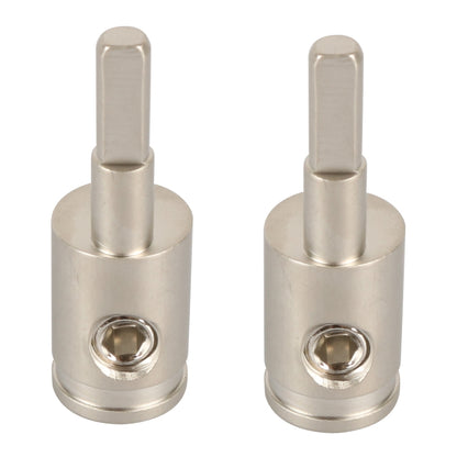 A5678 2 ชิ้นรถยนต์ขนาดเล็กทองเหลืองชุบนิกเกิล 4GA ถึง 8GA Audio Terminal Block, A5678