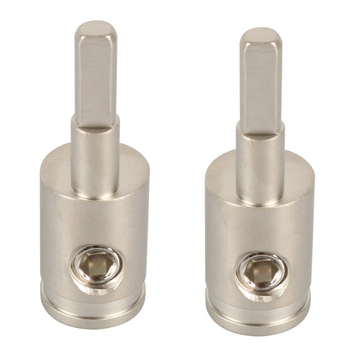 A5678 2 ชิ้นรถยนต์ขนาดเล็กทองเหลืองชุบนิกเกิล 4GA ถึง 8GA Audio Terminal Block, A5678