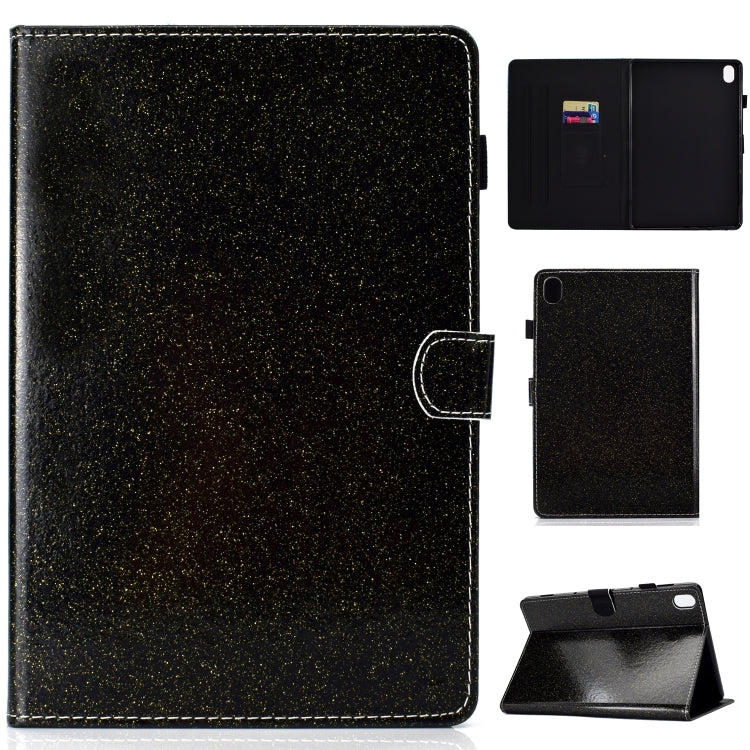 ซองหนังพลิกแนวนอนเคลือบเงาผงแวววาวพร้อมตัวยึดและช่องเสียบการ์ด, For Huawei MediaPad M6 8.4, For Huawei MediaPad M6 10.8, For Huawei MediaPad T3 7.0, For Huawei MediaPad T3 10.0, For Huawei MediaPad T5, For iPad 10.2 / 10.5, For iPad 2 / 3 / 4          ...