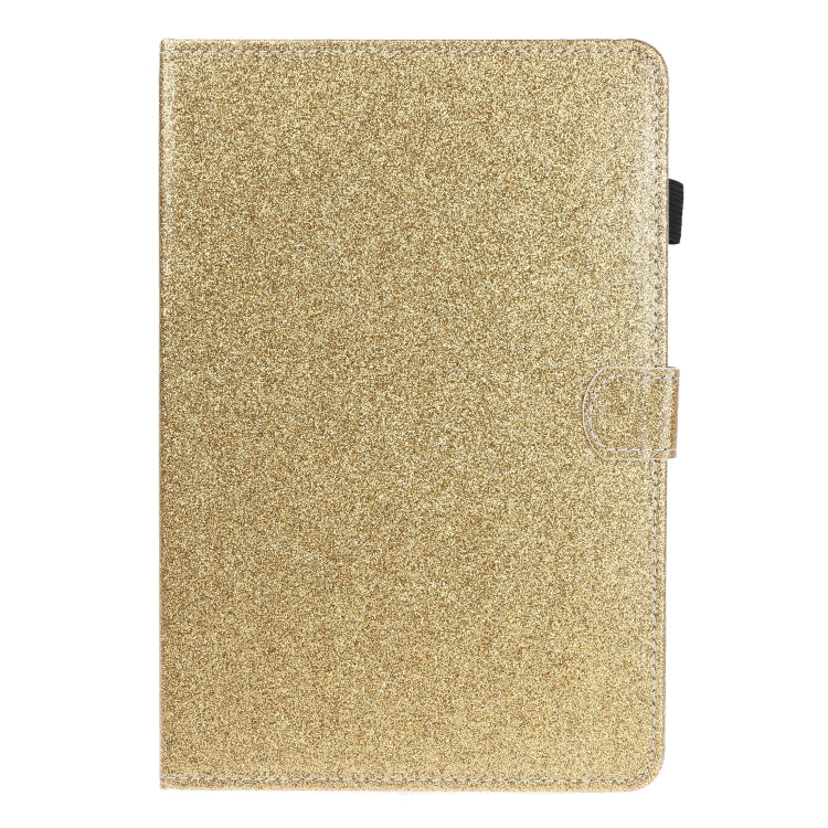 ซองหนังพลิกแนวนอนเคลือบเงาผงแวววาวพร้อมตัวยึดและช่องเสียบการ์ด, For Huawei MediaPad M6 8.4, For Huawei MediaPad M6 10.8, For Huawei MediaPad T3 7.0, For Huawei MediaPad T3 10.0, For Huawei MediaPad T5, For iPad 10.2 / 10.5, For iPad 2 / 3 / 4          ...