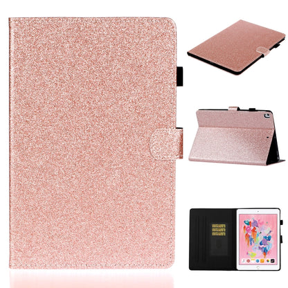 ซองหนังพลิกแนวนอนเคลือบเงาผงแวววาวพร้อมตัวยึดและช่องเสียบการ์ด, For Huawei MediaPad M6 8.4, For Huawei MediaPad M6 10.8, For Huawei MediaPad T3 7.0, For Huawei MediaPad T3 10.0, For Huawei MediaPad T5, For iPad 10.2 / 10.5, For iPad 2 / 3 / 4          ...