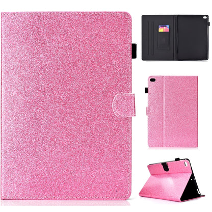 ซองหนังพลิกแนวนอนเคลือบเงาผงแวววาวพร้อมตัวยึดและช่องเสียบการ์ด, For Huawei MediaPad M6 8.4, For Huawei MediaPad M6 10.8, For Huawei MediaPad T3 7.0, For Huawei MediaPad T3 10.0, For Huawei MediaPad T5, For iPad 10.2 / 10.5, For iPad 2 / 3 / 4          ...