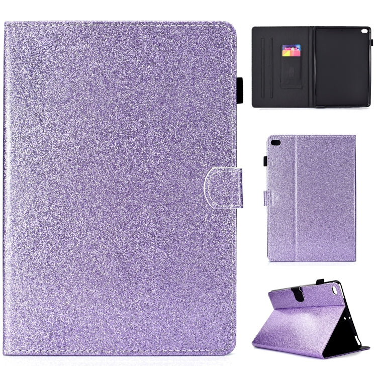 ซองหนังพลิกแนวนอนเคลือบเงาผงแวววาวพร้อมตัวยึดและช่องเสียบการ์ด, For Huawei MediaPad M6 8.4, For Huawei MediaPad M6 10.8, For Huawei MediaPad T3 7.0, For Huawei MediaPad T3 10.0, For Huawei MediaPad T5, For iPad 10.2 / 10.5, For iPad 2 / 3 / 4          ...