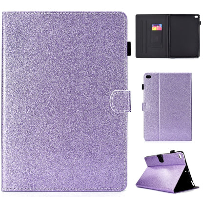 ซองหนังพลิกแนวนอนเคลือบเงาผงแวววาวพร้อมตัวยึดและช่องเสียบการ์ด, For Huawei MediaPad M6 8.4, For Huawei MediaPad M6 10.8, For Huawei MediaPad T3 7.0, For Huawei MediaPad T3 10.0, For Huawei MediaPad T5, For iPad 10.2 / 10.5, For iPad 2 / 3 / 4          ...