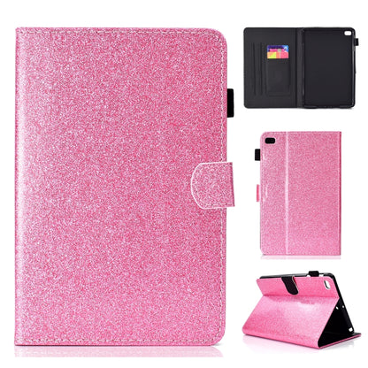 ซองหนังพลิกแนวนอนเคลือบเงาผงแวววาวพร้อมตัวยึดและช่องเสียบการ์ด, For iPad Mini 1/2/3/4/5, For iPad Pro 9.7, For iPad Pro 11 (2018)
