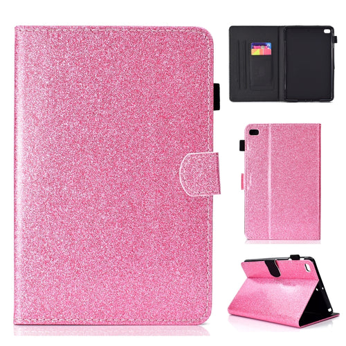 ซองหนังพลิกแนวนอนเคลือบเงาผงแวววาวพร้อมตัวยึดและช่องเสียบการ์ด, For iPad Mini 1/2/3/4/5, For iPad Pro 9.7, For iPad Pro 11 (2018)