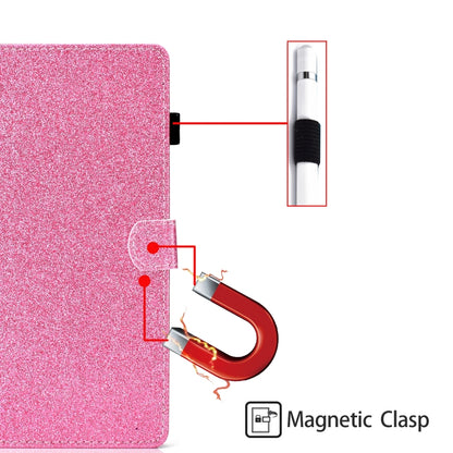 ซองหนังพลิกแนวนอนเคลือบเงาผงแวววาวพร้อมตัวยึดและช่องเสียบการ์ด, For iPad Mini 1/2/3/4/5, For iPad Pro 9.7, For iPad Pro 11 (2018)