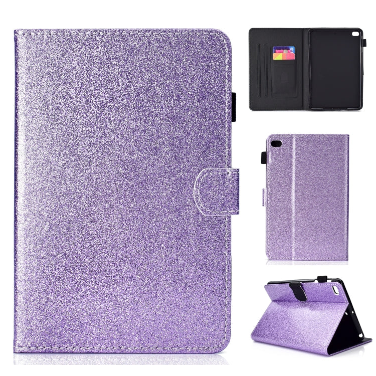 ซองหนังพลิกแนวนอนเคลือบเงาผงแวววาวพร้อมตัวยึดและช่องเสียบการ์ด, For iPad Mini 1/2/3/4/5, For iPad Pro 9.7, For iPad Pro 11 (2018)