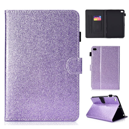ซองหนังพลิกแนวนอนเคลือบเงาผงแวววาวพร้อมตัวยึดและช่องเสียบการ์ด, For iPad Mini 1/2/3/4/5, For iPad Pro 9.7, For iPad Pro 11 (2018)