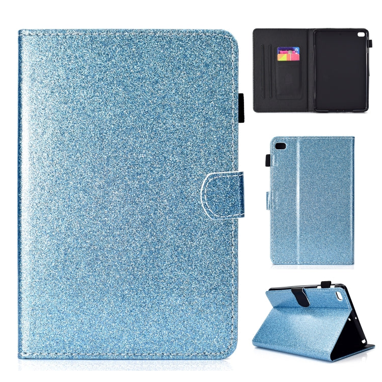 ซองหนังพลิกแนวนอนเคลือบเงาผงแวววาวพร้อมตัวยึดและช่องเสียบการ์ด, For iPad Mini 1/2/3/4/5, For iPad Pro 9.7, For iPad Pro 11 (2018)