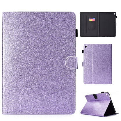 ซองหนังพลิกแนวนอนเคลือบเงาผงแวววาวพร้อมตัวยึดและช่องเสียบการ์ด, For iPad Mini 1/2/3/4/5, For iPad Pro 9.7, For iPad Pro 11 (2018)