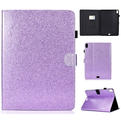 ซองหนังพลิกแนวนอนเคลือบเงาผงแวววาวพร้อมตัวยึดและช่องเสียบการ์ด, For iPad Mini 1/2/3/4/5, For iPad Pro 9.7, For iPad Pro 11 (2018)
