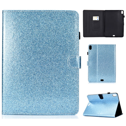 ซองหนังพลิกแนวนอนเคลือบเงาผงแวววาวพร้อมตัวยึดและช่องเสียบการ์ด, For iPad Mini 1/2/3/4/5, For iPad Pro 9.7, For iPad Pro 11 (2018)
