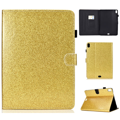 ซองหนังพลิกแนวนอนเคลือบเงาผงแวววาวพร้อมตัวยึดและช่องเสียบการ์ด, For iPad Mini 1/2/3/4/5, For iPad Pro 9.7, For iPad Pro 11 (2018)