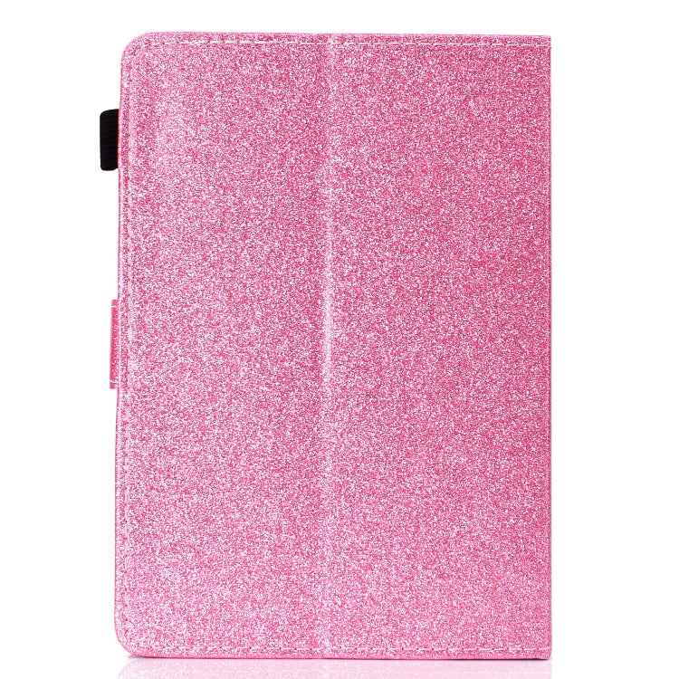 ซองหนังพลิกแนวนอนเคลือบเงาผงแวววาวพร้อมตัวยึดและช่องเสียบการ์ด, For 7 inch Tablet, For 8 inch Tablet, For 10 inch Tablet