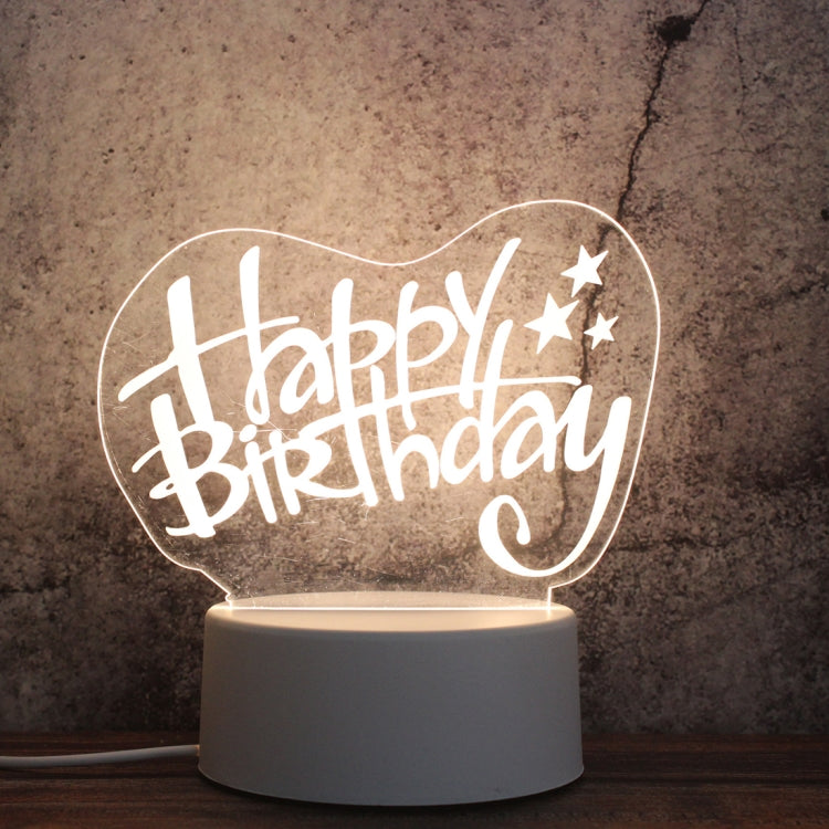 ฐานสีขาว Creative 3D Tricolor LED ไฟกลางคืนสำหรับตกแต่ง, รุ่น USB ของปุ่ม, Cat, Iorn Tower, I Love You, Jellyfish, Love Balloon Bear, Castle in the Sky, Have You All the Way, Love Bear, Deer, Geometric Horse, Castle, Pig, Heart, Love Balloon, Carousel ...