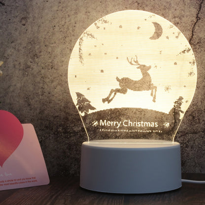 ฐานสีขาว Creative 3D Tricolor LED ไฟกลางคืนสำหรับตกแต่ง, รุ่น USB ของปุ่ม, Cat, Iorn Tower, I Love You, Jellyfish, Love Balloon Bear, Castle in the Sky, Have You All the Way, Love Bear, Deer, Geometric Horse, Castle, Pig, Heart, Love Balloon, Carousel ...
