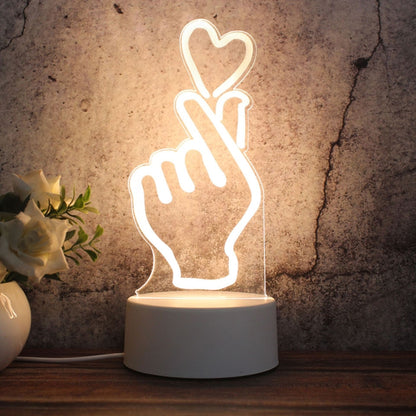 White Base Creative 3D Tricolor LED ไฟกลางคืนตกแต่ง, รุ่นปลั๊กปุ่ม, Cat, Iorn Tower, I Love You, Plain Sailing, Owl, Jellyfish, Love Balloon Bear, Castle in the Sky, Have You All the Way, Love Bear, Deer, Geometric Horse, Castle, Heart, Dinosaur, Carou...