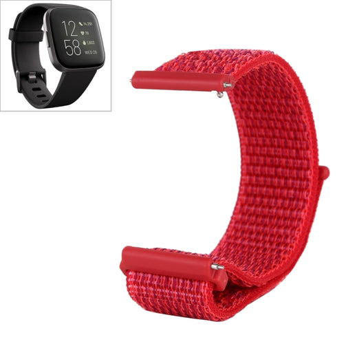 สายนาฬิกาไนลอนพร้อมตัวยึดตะขอและห่วง, For Fitbit Versa / Versa 2