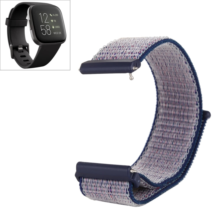 สายนาฬิกาไนลอนพร้อมตัวยึดตะขอและห่วง, For Fitbit Versa / Versa 2