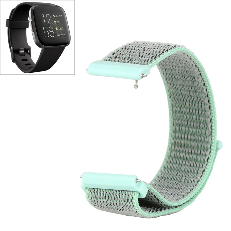 สายนาฬิกาไนลอนพร้อมตัวยึดตะขอและห่วง, For Fitbit Versa / Versa 2