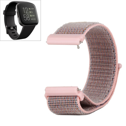 สายนาฬิกาไนลอนพร้อมตัวยึดตะขอและห่วง, For Fitbit Versa / Versa 2