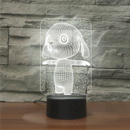 Black Base Creative 3D LED ตกแต่งไฟกลางคืน, รีโมทคอนโทรล 16 สี, locomotive 2, Wine Barrel, Cute Dog 6, Karate, Ice Skating 3, Motorcycle Stunt 1, Mushroom 2, Bull Terrier, Diamond Ring, Scepter, Saxophone