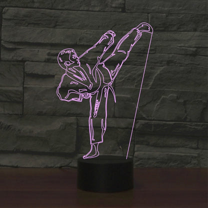 Black Base Creative 3D LED ตกแต่งไฟกลางคืน, รีโมทคอนโทรล 16 สี, locomotive 2, Wine Barrel, Cute Dog 6, Karate, Ice Skating 3, Motorcycle Stunt 1, Mushroom 2, Bull Terrier, Diamond Ring, Scepter, Saxophone