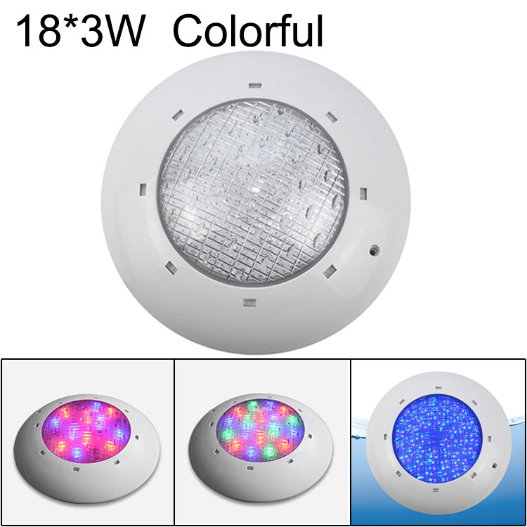 โคมไฟติดผนังสระว่ายน้ำพลาสติก ABS ไฟใต้น้ำ, 6W, 9W, 12W, 18W, 24W, 12x3W, 18x3W