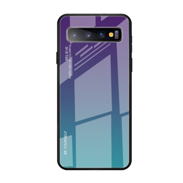 เคสกระจกไล่สี, For Galaxy S10 5G, For Xiaomi Mi CC9e, For iPhone SE 2022 / SE 2020 / 8 / 7, For iPhone XS / X, For Huawei Honor 9X, For Galaxy A8s
