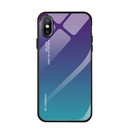 เคสกระจกไล่สี, For Galaxy S10 5G, For Xiaomi Mi CC9e, For iPhone SE 2022 / SE 2020 / 8 / 7, For iPhone XS / X, For Huawei Honor 9X, For Galaxy A8s