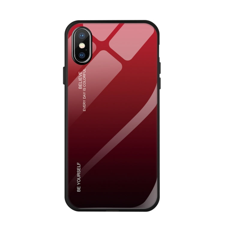 เคสกระจกไล่สี, For Galaxy S10 5G, For Xiaomi Mi CC9e, For iPhone SE 2022 / SE 2020 / 8 / 7, For iPhone XS / X, For Huawei Honor 9X, For Galaxy A8s
