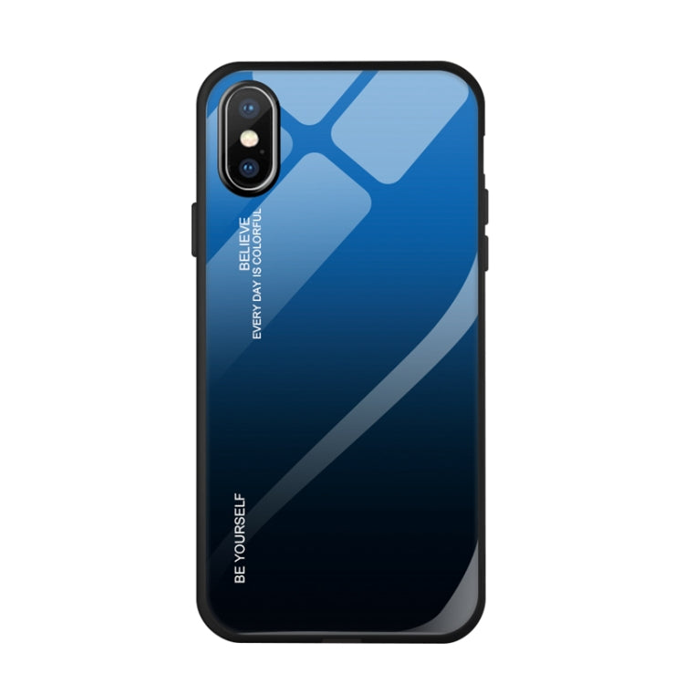 เคสกระจกไล่สี, For Galaxy S10 5G, For Xiaomi Mi CC9e, For iPhone SE 2022 / SE 2020 / 8 / 7, For iPhone XS / X, For Huawei Honor 9X, For Galaxy A8s