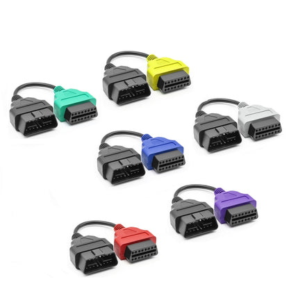 ชุดสายเคเบิลอะแดปเตอร์สแกน OBD ECU 6 สีสำหรับ Fiat, 6-color