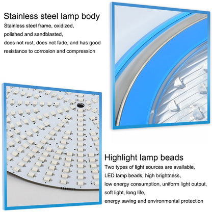 ไฟ LED สแตนเลสติดผนังสระว่ายน้ำไฟใต้น้ำแนวนอน, 6W, 9W, 12W, 15W, 18W, 24W, 36W