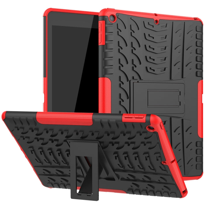 เคสกันกระแทกพื้นผิวยาง TPU + PC พร้อมตัวยึด, For iPad 10.2 2021 / 2020 / 2019, For Amazon Kindle Fire HD 10 2019