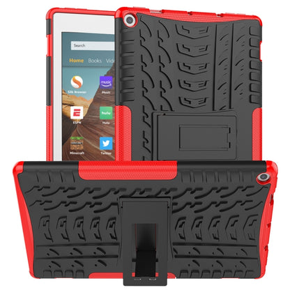 เคสกันกระแทกพื้นผิวยาง TPU + PC พร้อมตัวยึด, For iPad 10.2 2021 / 2020 / 2019, For Amazon Kindle Fire HD 10 2019