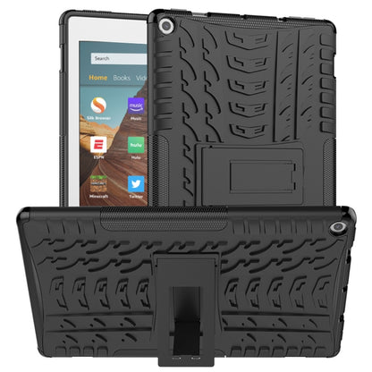 เคสกันกระแทกพื้นผิวยาง TPU + PC พร้อมตัวยึด, For iPad 10.2 2021 / 2020 / 2019, For Amazon Kindle Fire HD 10 2019