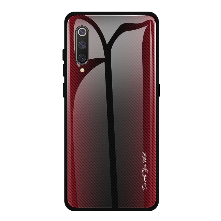 เคสป้องกันพื้นผิวกระจกไล่ระดับสี, For Huawei Nova 5i Pro, For Xiaomi Redmi K20 / K20 Pro / 9T, For Xiaomi Redmi Note 7, For Xiaomi CC9 Pro, For Xiaomi 9 SE, For Xiaomi CC9 / A3 Lite