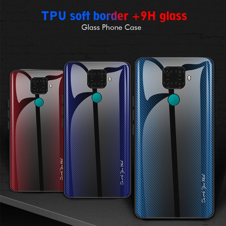 เคสป้องกันพื้นผิวกระจกไล่ระดับสี, For Huawei Nova 5i Pro, For Xiaomi Redmi K20 / K20 Pro / 9T, For Xiaomi Redmi Note 7, For Xiaomi CC9 Pro, For Xiaomi 9 SE, For Xiaomi CC9 / A3 Lite