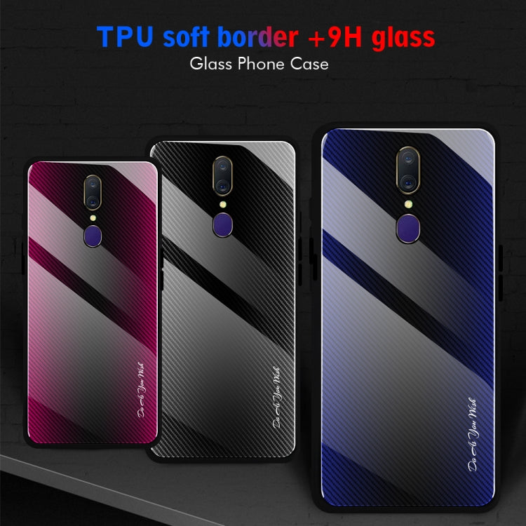 เคสป้องกันพื้นผิวกระจกไล่ระดับสี, For OPPO F11 / A9, For OPPO A33, For OPPO A57 / A39, For OPPO F3, For OPPO F5, For Vivo V11, For Vivo X23, For Vivo Y83
