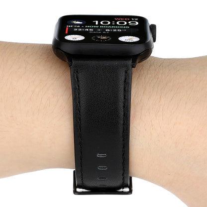 Oil Wax Crazy Horse Texture สายหนังแท้, For Apple Watch Series, For Apple Watch Series 5